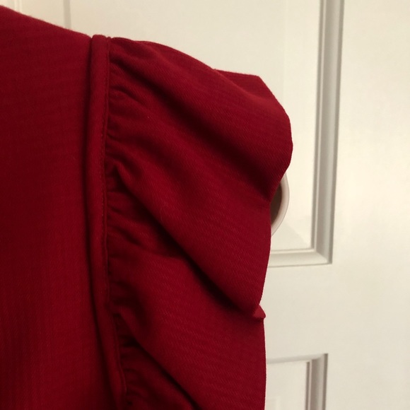 Rachel Zoe ruffled structured top - Picture 3 of 9